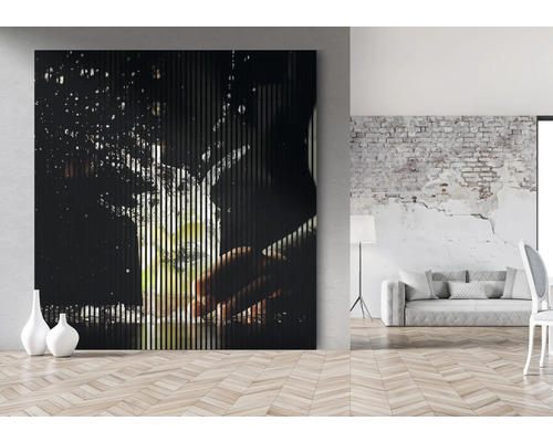 Dekorative Leinwand mit Getränkemotiv in einem modernen Wohnraum