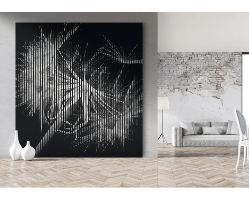 Dekoratives Leinwandbild mit Pflanzenmotiv im Wohnraum