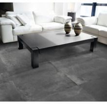 Feinsteinzeug Bodenfliese Atlantis Carbon 80x80 cm rektifiziert