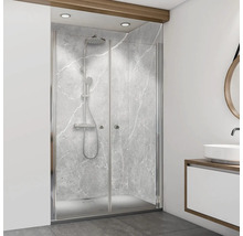 Duschkabine mit Duscharmatur in modernem Badezimmer