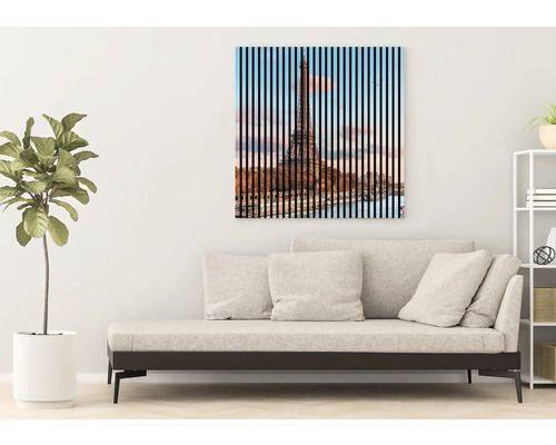 Dekoratives Wandbild mit dem Eiffelturm-Motiv, geeignet für die Inneneinrichtung
