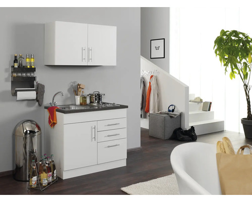 HORNBACH Miniküche | weiß cm AT Toronto Held 100x60 Möbel inkl.