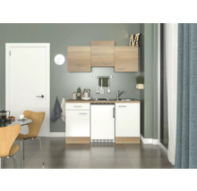 Singleküche Flex Well Samoa Sonoma Eiche/weiß 150 cm inkl. Einbaugeräte-thumb-2