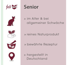 FeliTatz Senior: Für ältere Katzen und bei allgemeiner Schwäche, reines Naturprodukt nach bewährter Rezeptur, hergestellt in Deutschland