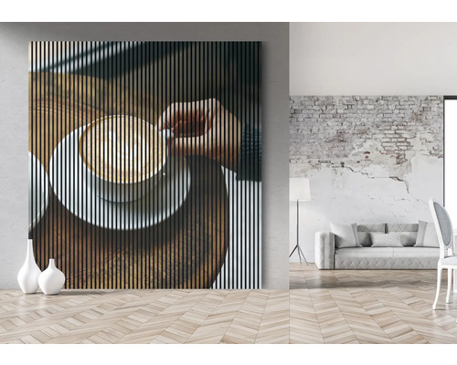 Wandbild mit Kaffeetasse im modernen Raum