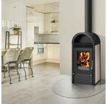 Wasserführender Kaminofen Bruno Marbella Stahl beige 12,3 kW mit Wärmefach-thumb-2 Wasserführender Kaminofen Bruno Marbella Stahl beige 12,3 kW mit Wärmefach-thumb-2