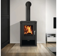 Kaminofen Bruno Novak Stahl schwarz 9 kW mit Holzfach-thumb-2 Kaminofen Bruno Novak Stahl schwarz 9 kW mit Holzfach-thumb-2