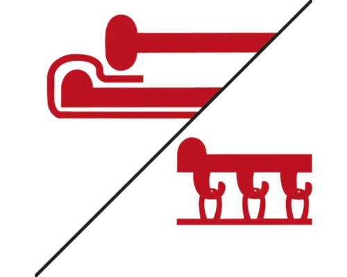 Symbol für eine Dampfsperre und eine Unterspannbahn