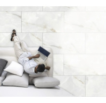 Feinsteinzeug Bodenfliese Bianco Creme Onyx 60x120 cm weiß grau beige glänzend rektifiziert-thumb-2 Feinsteinzeug Bodenfliese Bianco Creme Onyx 60x120 cm weiß grau beige glänzend rektifiziert-thumb-2