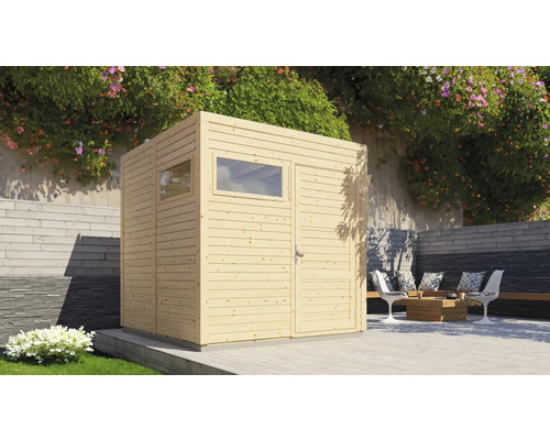 Gartenhaus Cubo 2 mit Fußboden 226x240 cm natur Gartenhaus Cubo 2 mit Fußboden 226x240 cm natur