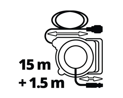 Symbolbild für 15 Meter plus 1,5 Meter Kabellänge