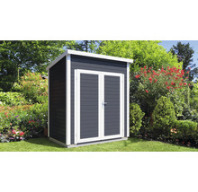 Gerätehaus Bertilo Timmo 1 mit Fußboden 191x140 cm anthrazit-thumb-3 Gerätehaus Bertilo Timmo 1 mit Fußboden 191x140 cm anthrazit-thumb-3