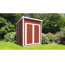 Gartenhaus aus Holz mit Doppeltür im Garten