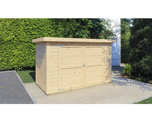 Fahrradgarage/Wandschrank Velo mit Fußboden 206x102 cm natur