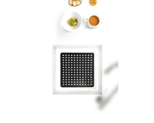 Serviertablett mit Speisen von oben