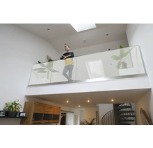 Geländerset Pertura Pontos Glasgeländer silber/weiss für Bodenmontage B: 1m-thumb-10 Geländerset Pertura Pontos Glasgeländer silber/weiss für Bodenmontage B: 1m-thumb-10