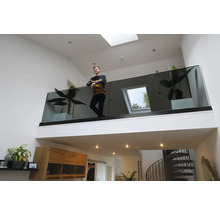 Geländerset Pertura Pontos Glasgeländer schwarz/ anthrazit für Bodenmontage B: 1m-thumb-7 Geländerset Pertura Pontos Glasgeländer schwarz/ anthrazit für Bodenmontage B: 1m-thumb-7