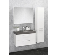 Waschbeckenunterschrank Differnz Somero Beton 57x80x38 cm mit Betonwaschbecken beton weiß-thumb-4 Waschbeckenunterschrank Differnz Somero Beton 57x80x38 cm mit Betonwaschbecken beton weiß-thumb-4