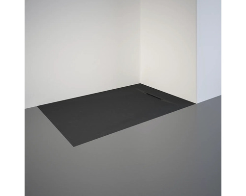 Bodenebene Dusche mit Ablaufrinne