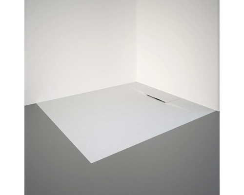 Bodenebene Dusche mit Ablaufrinne