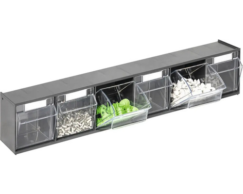 Sortierkasten mit Sichtboxen für Kleinteile