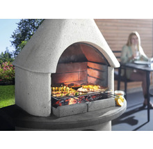 Buschbeck Grillkamin Valenzia 65 x 34 x 203 cm weiß