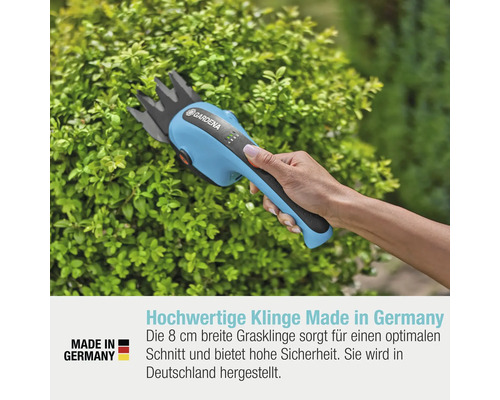 Gardena Akku Grasschere schneidet Gras