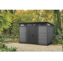 Gartenhaus aus Kunststoff mit Doppeltür und Fenstern