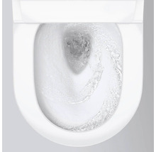 Weiße Toilette mit Wasserspülung