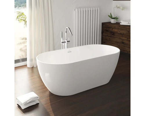 Freistehende Badewanne Jungborn Two 170x80 cm weiß glänzend