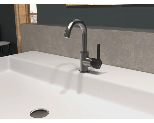 Waschtischarmatur auf einem Waschbecken