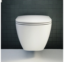 Wandhängendes WC aus Keramik mit WC-Sitz