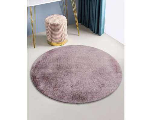 Runder Teppich, Hochflor