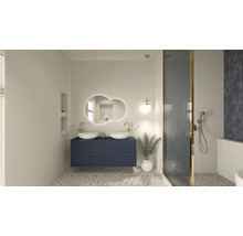 Waschbeckenunterschrank Jungborn NONUS 80x63,5x453 cm ohne Waschbecken navy blau matt