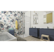 Waschbeckenunterschrank Jungborn NONUS 80x63,5x453 cm ohne Waschbecken navy blau matt