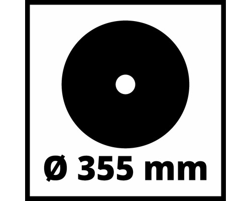 Symbol für Durchmesser 355 Millimeter