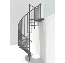 Stahlwendeltreppe im Innenbereich