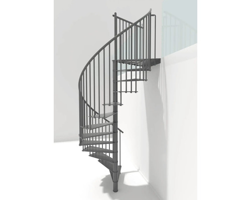 Stahlwendeltreppe im Innenbereich