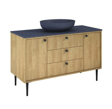 Waschtischunterschrank mit Schubladen und Aufsatzwaschbecken