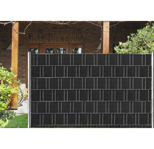 Gartenzaun mit Sichtschutzstreifen für mehr Privatsphäre
