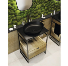 Waschtischplatte Jungborn 60,6x46 cm schwarz