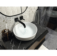 Waschtischplatte Jungborn 60,6x46 cm Marquina schwarz