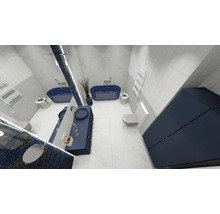 Waschtischplatte Jungborn 100,8x46 cm Navy blau