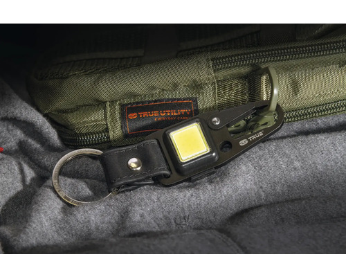 True Utility Logo Schlüsselanhänger mit LED Lampe