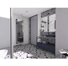 Waschtischplatte Jungborn 100,8x46 cm Terrazzo weiß