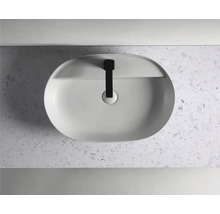 Waschtischplatte Jungborn 161x46 cm Terrazzo weiß