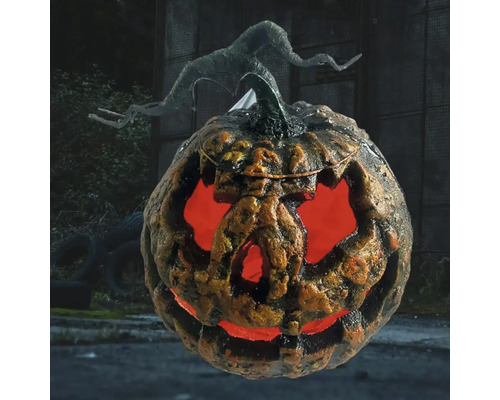 Dekorative Halloween Kürbislaterne mit Gesicht