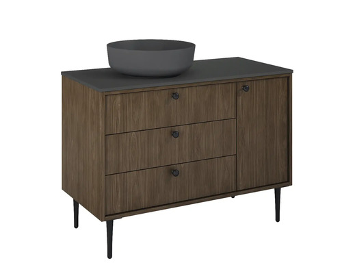 Waschtischunterschrank mit Aufsatzwaschbecken für das Badezimmer