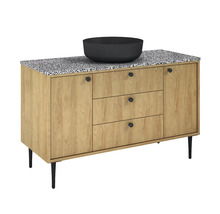Waschbeckenunterschrank Jungborn PRIMUS 120x72x45,6 cm ohne Waschbecken natural hickory