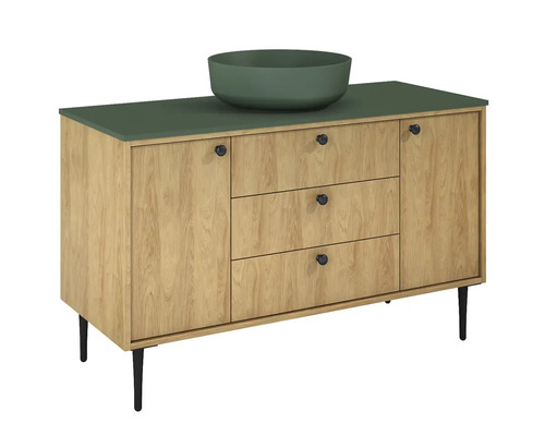 Waschtisch mit Unterschrank, Waschbecken und drei Schubladen